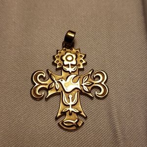 14k Cross Pendant Yellow Gold James Avery